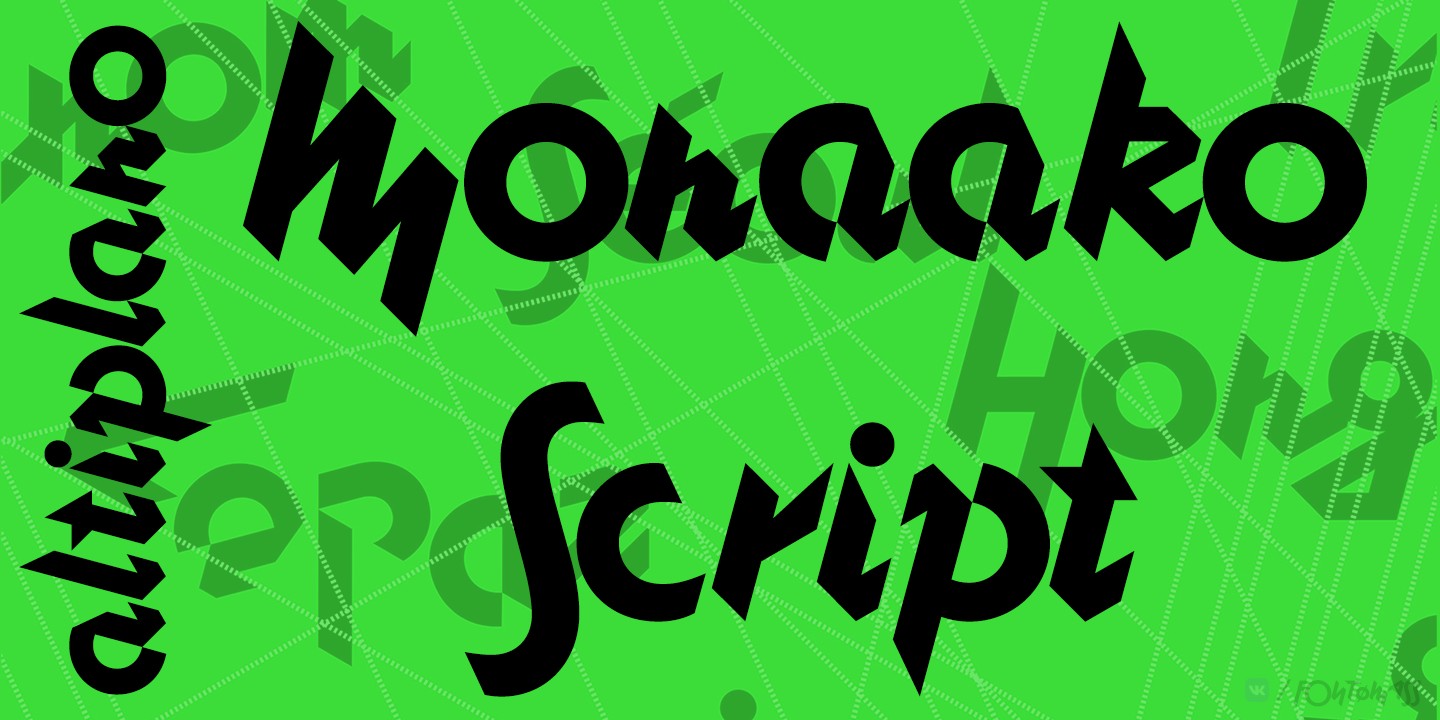 Font Monaako Script